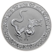 2 Dollars - Elizabeth II Yellow Snake, Niue, 2020 reverse image