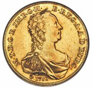 10 Souverain - Francis I, Maria Theresa pattern reverse image