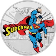 2 Dollars - Elizabeth II Superman, Niue, 2020 reverse image