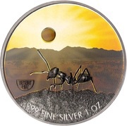 2 Dollars - Elizabeth II Desert ant, Niue, 2020 reverse image