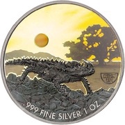 2 Dollars - Elizabeth II Moloch, Niue, 2020 reverse image
