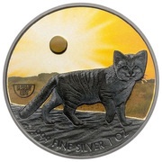 2 Dollars - Elizabeth II Sand cat, Niue, 2020 reverse image