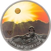 2 Dollars - Elizabeth II Scorpion, Niue, 2020 reverse image