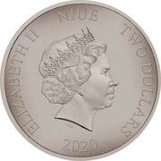 2 Dollars - Elizabeth II Pterodactyl obverse image