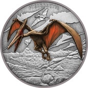 2 Dollars - Elizabeth II Pterodactyl, Niue, 2020 reverse image