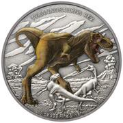 2 Dollars - Elizabeth II Tyrannosaurus Rex, Niue, 2020 reverse image