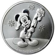 2 Dollars - Elizabeth II Mickey Christmas, Niue, 2020 reverse image