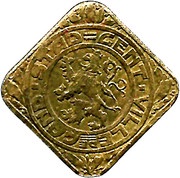 50 Centimes - Albert I Ghent - German Occupation Coinage obverse image
