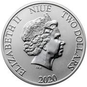 2 Dollars - Elizabeth II Mickey Mouse and Pluto obverse image