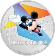 2 Dollars - Elizabeth II Faster and Stronger, Niue, 2020 reverse image