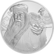 2 Dollars - Elizabeth II Albus Dumbledore, Niue, 2020 reverse image