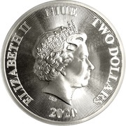 2 Dollars - Elizabeth II The Roaring Lion obverse image