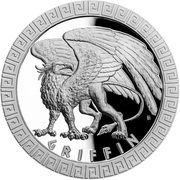 2 Dollars - Elizabeth II Griffin, Niue, 2020 reverse image