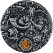 2 Dollars - Elizabeth II Stribog, Niue, 2020 reverse image
