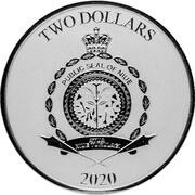 2 Dollars - Elizabeth II Mandalorian Mythosaur obverse image