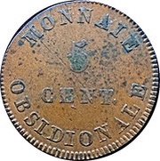 5 Centimes - Napoleon I Antwerp; Siege Coinage reverse image
