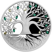 2 Dollars - Elizabeth II Tree of Life, Niue, 2020 reverse image