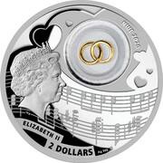 2 Dollars - Elizabeth II Wedding obverse image