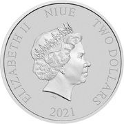 2 Dollars - Elizabeth II Back to the Future obverse image