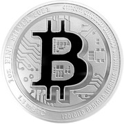 2 Dollars - Elizabeth II Bitcoin, Niue, 2021 reverse image