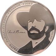 2 Dollars - Elizabeth II Chuck Norris, Niue, 2021 reverse image