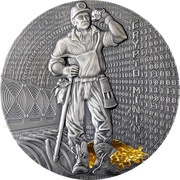 2 Dollars - Elizabeth II Crypto Mining, Niue, 2021 reverse image