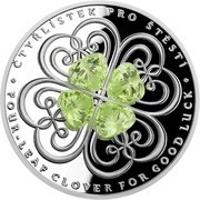 2 Dollars - Elizabeth II Four-leaf Clover, Niue, 2021 reverse image