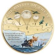 2 Dollars - Elizabeth II Battle of Crete, Niue, 2021 reverse image