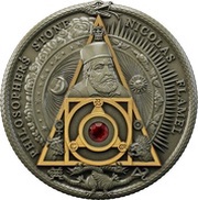 2 Dollars - Elizabeth II Nicolas Flamel, Niue, 2021 reverse image