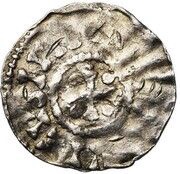 Denier In the name of Louis I obverse image