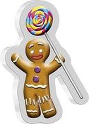 2 Dollars - Elizabeth II Gingerbread Man, Niue, 2021 reverse image