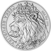 2 Dollars - Elizabeth II Czech Lion, Niue, 2021 reverse image