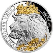 2 Dollars - Elizabeth II Czech Lion, Niue, 2021 reverse image
