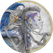 2 Dollars - Elizabeth II Euryale, Niue, 2021 reverse image