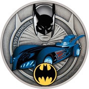 2 Dollars - Elizabeth II 1997 Batmobile, Niue, 2021 reverse image