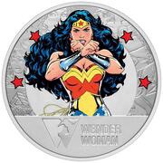 2 Dollars - Elizabeth II Wonder Woman, Niue, 2021 reverse image