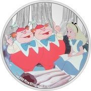 2 Dollars - Elizabeth II Tweedledee and Tweedledum, Niue, 2021 reverse image