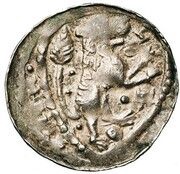 Denier - Godfrey III with Henry I, Belgium, 1183-1184 reverse image