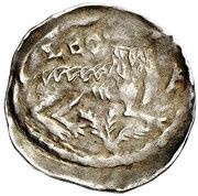 Denier - Henry I Bust left, Belgium, 1190-1210 reverse image