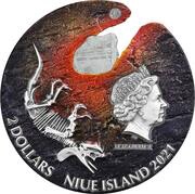 2 Dollars - Elizabeth II Impact Moments Meteorite obverse image