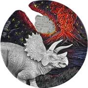 2 Dollars - Elizabeth II Impact Moments Meteorite, Niue, 2021 reverse image