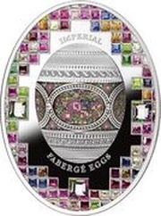 2 Dollars - Elizabeth II Mosaic Egg, Niue, 2021 reverse image