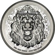 2 Dollars - Elizabeth II Roaring Lion, Niue, 2021 reverse image