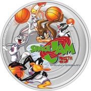 2 Dollars - Elizabeth II Space Jam, Niue, 2021 reverse image