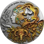 2 Dollars - Elizabeth II Medea and the Golden Fleece, Niue, 2021 reverse image