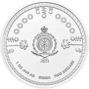 2 Dollars - Elizabeth II Sonic the Hedgehog obverse image
