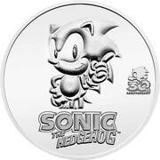 2 Dollars - Elizabeth II Sonic the Hedgehog, Niue, 2021 reverse image