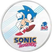2 Dollars - Elizabeth II Sonic the Hedgehog, Niue, 2021 reverse image