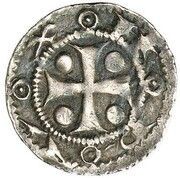 Denier - Henry I, Belgium, 1190-1210 reverse image