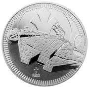 2 Dollars - Elizabeth II Millennium Falcon, Niue, 2021 reverse image